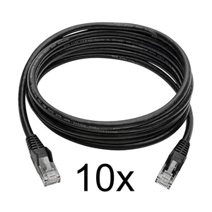Lot of 10x Tripp-Lite 5ft / 1.5m CAT6 Snagless Gigabit Ethernet Patch Cable RJ45