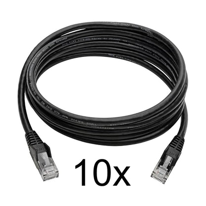 Lot of 10x Tripp-Lite 5ft / 1.5m CAT6 Snagless Gigabit Ethernet Patch Cable RJ45