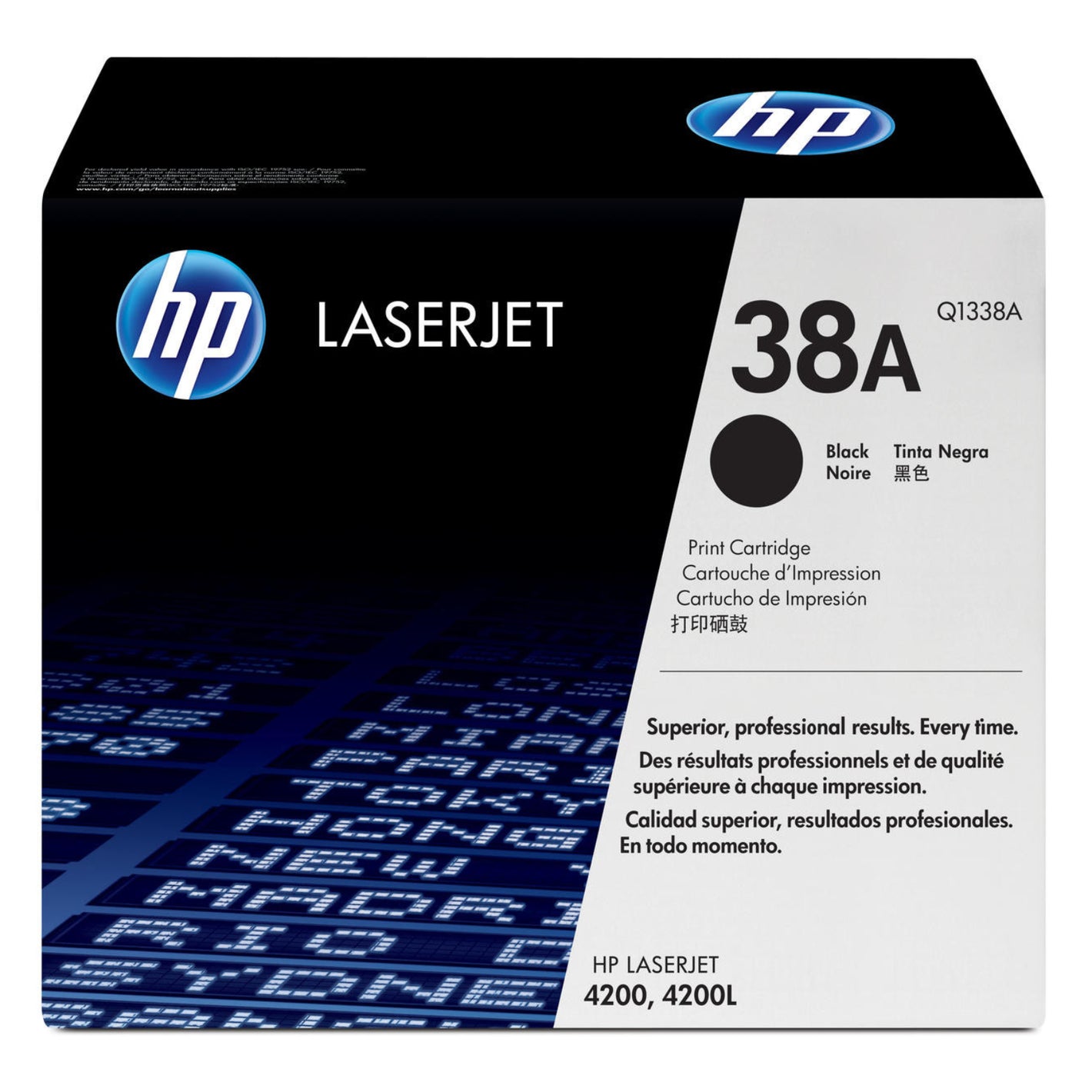 HP 38A Black Toner Cartridge Q1338A LaserJet 4200 4200n 4200dn 4200L