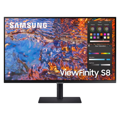 Samsung ViewFinity S8 32" 4K HDR600 IPS LCD PC Monitor USB-C Hub 90w PD Ethernet S32B800PXP