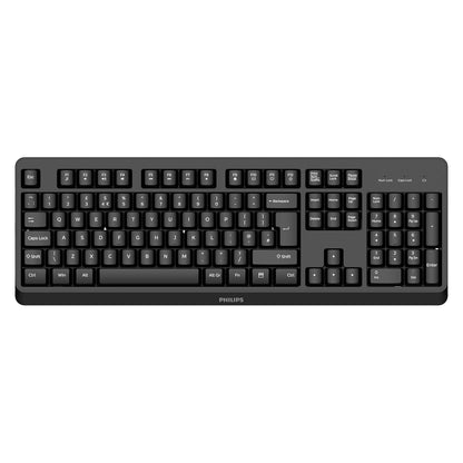 Philips 3000 Series Full Size Wireless Keyboard, UK Layout, Black, SPK6307BL