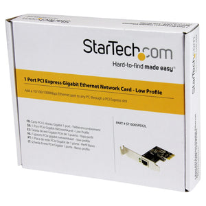StarTech 1 Port PCIe Gigabit Ethernet Network Card Low Profile LP ST1000SPEX2L