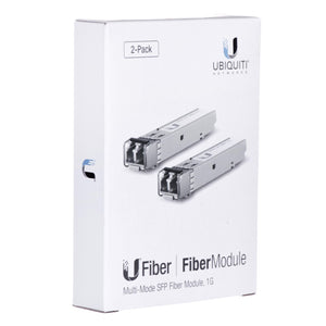 Ubiquiti U Fiber UF-MM-1G 2-Pack Gigabit Multimode SFP Fibre Transceiver Module