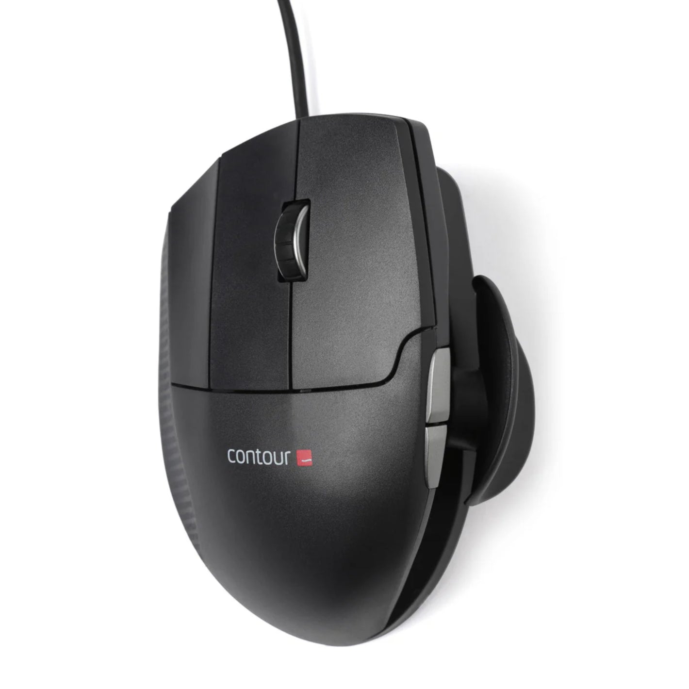 Contour Unimouse-L Left Handed Vertical Ergonomic Wired USB Mouse 6-Button Black