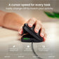 Contour Unimouse-L Left Handed Vertical Ergonomic Wired USB Mouse 6-Button Black