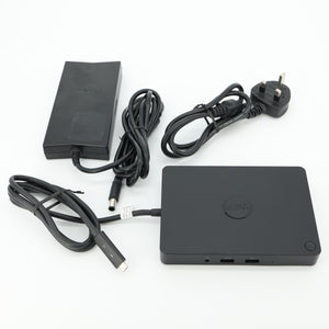 Dell WD15 USB-C Laptop Docking Station with 130W PSU Dual Monitor Dock K17A 5FDDV