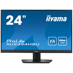 iiyama ProLite XU2494HSU 23.8" (24") Full HD VA LCD PC Monitor with Speakers 100HZ USB Hub