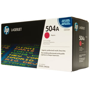 HP 504A Magenta Laser Toner Cartridge CE253A LaserJet CP3525 CM3530