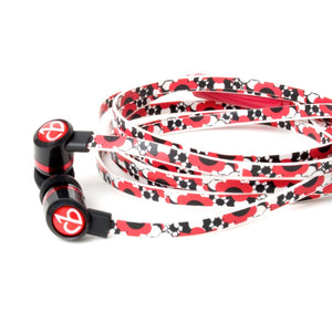 ChicBuds ARTS with Mic "FLORA" Fashion Patterned 3.5mm Earphone Earbuds Headphones